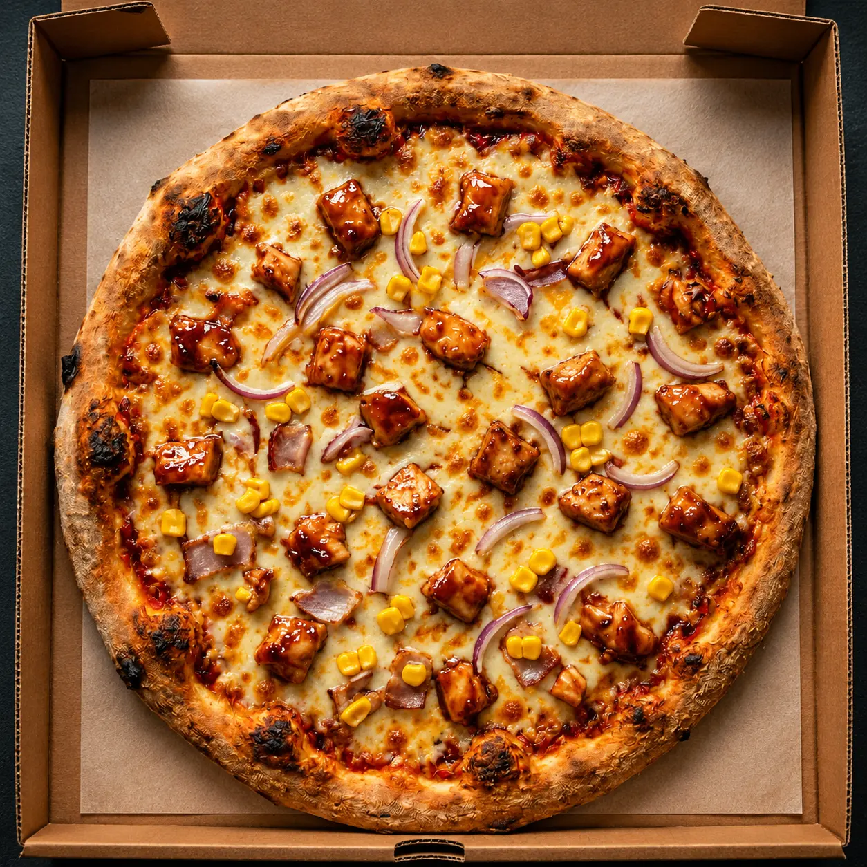 BBQ Chicken Blaze pizza at Cheezly Pizza Canada in Sherwood Park, AB